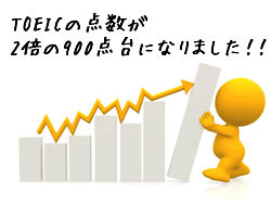 toeicが二倍になりました!