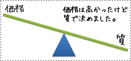 質を重視